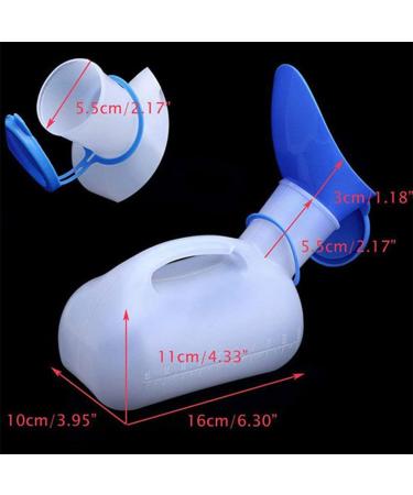 ICEMOB Unisex Pee Bottle Urinal Bottles with Adapter 1000Ml Urine Bottles Non Spill Ergonomic Handle Design Wee Bottle for Home Camping Or Car Travel Easy to Clean - Buy Online on GoSupps.com