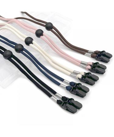 Dongker Hut Anti-Wind Lanyard Cord Clips rope 5 pieces of hat clip hat band clips for wind hatchnur to walk cycle golf hiking - Buy Online on GoSupps.com