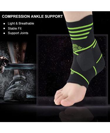 Supportive Adjustable Ankle Brace - Breathable Compression Sleeve for Sports Basketball & Boxing - Ideal for Sprains - Buy Online on GoSupps.com