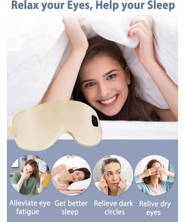 Silk Heated Eye Mask Cordless Rechargebale for Dry Eyes Warm Eye Heating Pad No Pressure Sleep Eye Mask Gift for Men - Buy Online on GoSupps.com