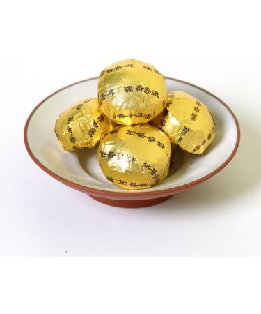  GOARTEA GOARTEA Puerh Tea Ripe Tea Pu erh Cake 80pcs/12.7oz 2015 Year Sticky Glutinous Rice Flavor Pu erh Tea Puer Tea Pu'er Tea - Buy Online on GoSupps.com