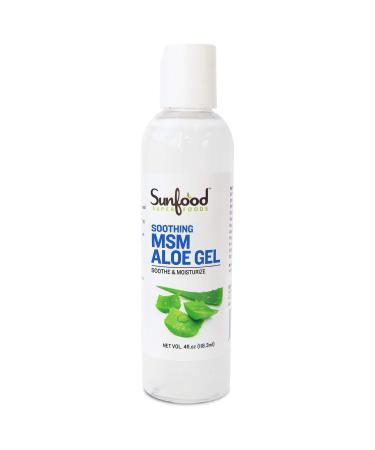 Sunfood Soothing MSM Aloe Gel Skin Revitalization 4 fl oz (118.3 ml)