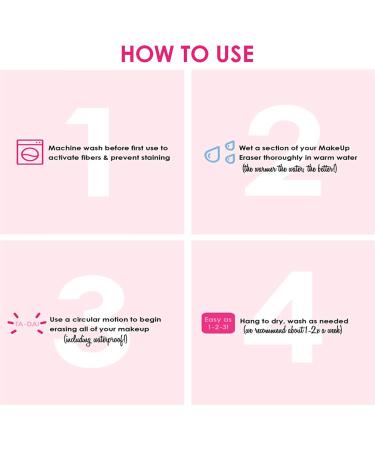 The Original MakeUp Eraser - Effortlessly Remove All Makeup Using Only Water Including Waterproof Mascara Eyeliner Foundation Lipstick and More - Buy Online on GoSupps.com