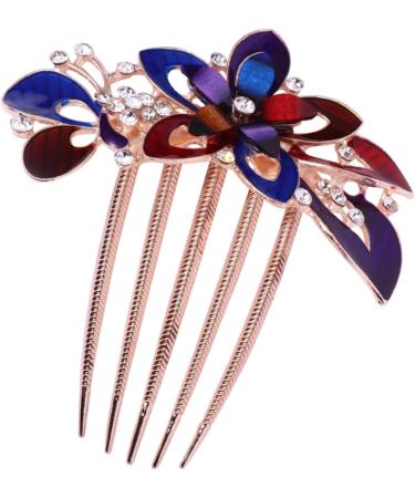 FOYTOKI Decorative Hair Combs Wedding Hair Rhinestone Hair Combs for Women Fashion Jewelry for Women Bridal Hair Comb Flower Crystal Bride Clip Hair Fork Clip Dense Bridesmaid Hair Piece - Buy Online on GoSupps.com