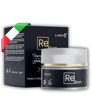 LABS 4 ReBorn Exfoliating Night Cream 30ml | Anti-aging treatment | Reduces wrinkles and signs of aging | with ferulic acid retinol and mandelic acid | 100% made in Italy.