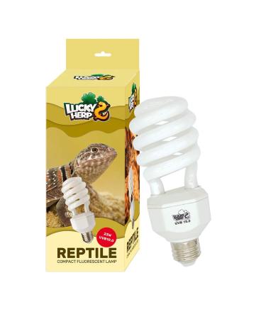 LUCKY HERP UVA UVB Reptile Light 10.0, Desert UVB 150 Compact Fluorescent Lamp 23W UVB10.0 23W