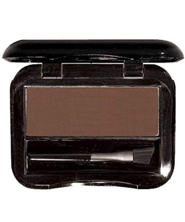 Brush On Brow for Perfectly Shaped & Contoured Brows - Lightweight pressed brow powder compact that creates a subtle natural brow to a fierce night out brow (Dark Brown)