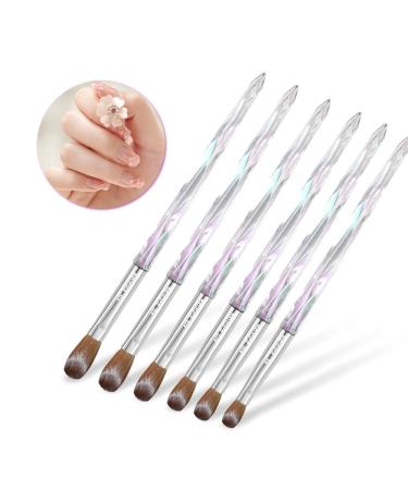 Yasterd 100% Kolinsky Acrylic Nail Brush Size 8 - Professional Multi-Crystal Handle for Acrylic Application and Nail Art - Buy Online on GoSupps.com