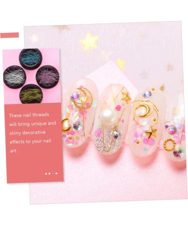 minkissy Nail Art Wire 48 Boxes Manicure Ornaments Nail Art Threads Manicure Threads Nail Metal Wire Manicure Metal Wire Nail Wire Nail Art Ornaments Manicure Wire Decorations Charm Alloy - Buy Online on GoSupps.com