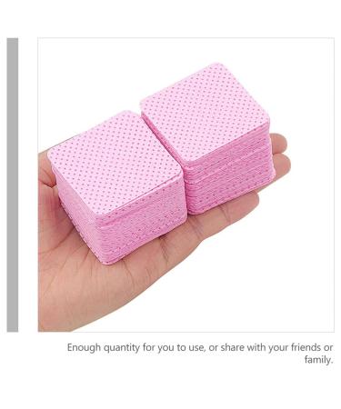400pcs Glue Wipes - Eyelash & Nail Glue Remover Pads | Makeup Remover Tools | Pink Non-Woven Fabric Sheets - Buy Online on GoSupps.com