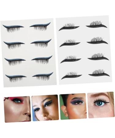 Mipcase 8 Pairs Glitter Eyeliner Eye Line Stickers Eyeliner Tape Eye Makeup Sticker Eyelash Miss Cosmetics 1 count (Pack of 1) As Shown - Buy Online on GoSupps.com