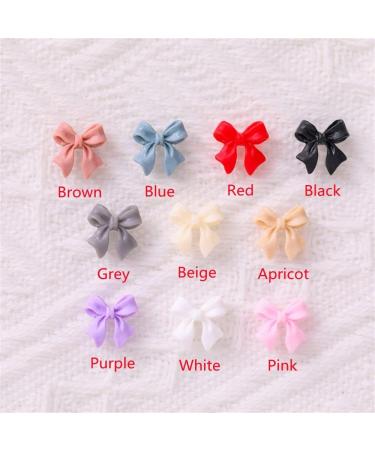 & Health Resin Nail Jewelry Ornaments Rhinestone Nail Art Mini Bow Nail Jewelry Nail Art Decorations Nail Bow Ties Manicure Accessories(beige) - Buy Online on GoSupps.com