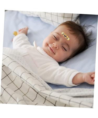 Toyvian Kids Forehead Stickers 80 Pcs - Baby Liquid Crystal Fever Indicator Strips - Toddler Temperature Sensing Stickers - Yellow/Brown - 7.5x2.5cm - Pack of 4 - Buy Online on GoSupps.com