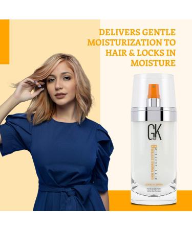GK HAIR Global Keratin Moisturizing Shampoo and Conditioner Set | Travel Set | All Hair Types (300 ml Moisturizing Shampoo & Conditioner With 120 ml Leave in Conditioner Spray) Moist Shampoo & Conditioner(300ml) with Leave-in Conditioner Spray (120ml) - Buy Online on GoSupps.com