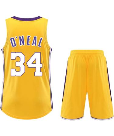 Shop A-34 Yellow Basketball Jersey & Shorts | Kids & Adults Basketball Sleeveless Suit | Premium 2-Part Vest & Shorts | International Shipping - Buy Online on GoSupps.com