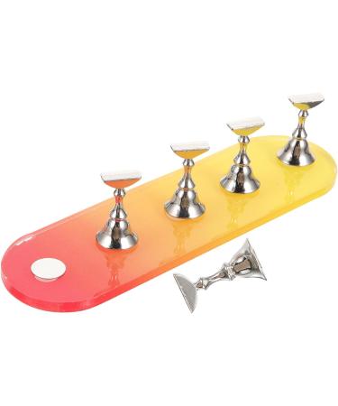 minkissy 2 Sets Nail Practice Holder Nail Art Decoration Nail Decorations for Nail Art Beauty Nail Holders Nail Racks for Nail Painting Nail Stand Accessories Plastic Fixture - Buy Online on GoSupps.com