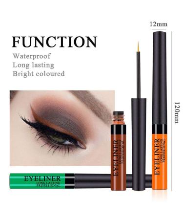 Matte Liquid Eyeliner Set - 12 Colors, Waterproof & Long Lasting for Women/Girls - Buy Online on GoSupps.com