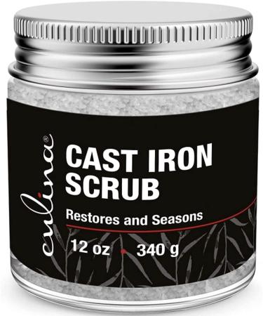 Culina Cast Iron Cleaning Scrub | Rust Removal & Seasoning Care | 100% Natural Formula | Skillets, Pans, Cookware - Buy Online on GoSupps.com