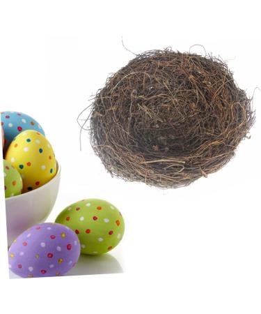Buy WOFASHPURET Hamster Gerbil Bed Nest - Flower Decoration Rattan & Feather Ornament (15cm) - Buy Online on GoSupps.com