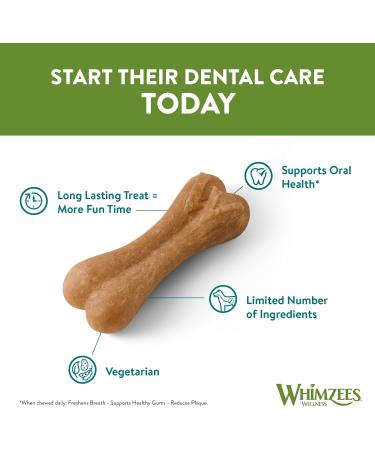 WHIMZEES By Wellness Rice Bone Natural and Gluten-Free Dog Chews Dog Dental Sticks for Medium and Large Breeds 20 Pieces Size M/L - Buy Online on GoSupps.com