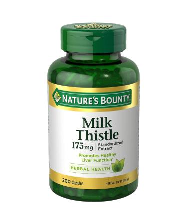 Nature's Bounty Milk Thistle Value Size 200 Softgels