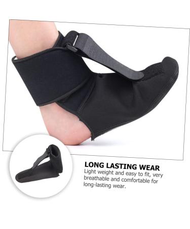 NOLITOY Foot Support for Drop Foot & Sprain - Adjustable AFO Fabric Protector for Men & Women - 36.5x13cm Black - Buy Online on GoSupps.com