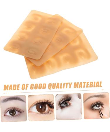 Beatifufu Brow Practice Skin 3pcs Silicone Professional Eyebrow Makeup Permanent Brow Practice Beginner Supplies Fake - Buy Online on GoSupps.com