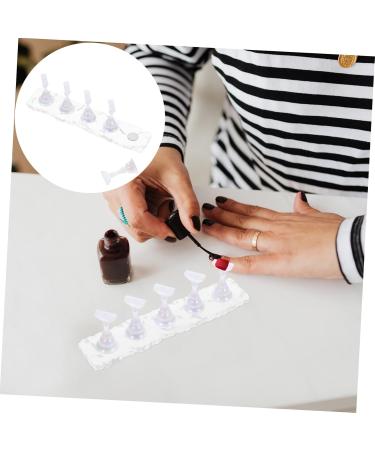 Healeved 2 Sets manicure nail tip holders ice cubes nail frame false nails display holder nail display stand nail polish press on fake nails holder display stand lace Refer to - Buy Online on GoSupps.com