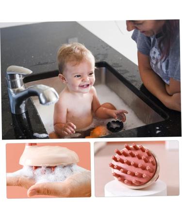 Healvian 2pcs Silicone Shampoo Comb Hair Brush Set for Kids | Baby & Kid Shampoo Brush for Shower | Silicone Massage & Cleansing Hairbrush with TPE Bristles - Buy Online on GoSupps.com