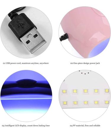UV LED Nail Lamp 54W - Professional Nail Dryer for Gel Polish - 3 Timers - Home and Salon Use - Buy Online on GoSupps.com