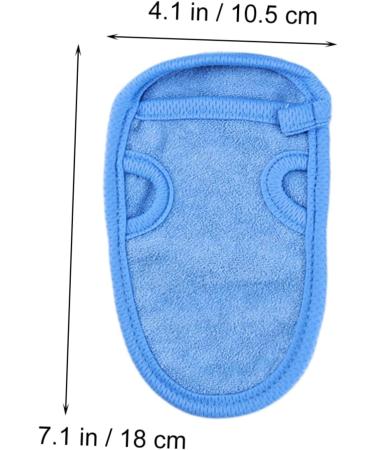 4pcs Healeved Baby Mitts & Infant Sponge Set - Blue Bath Towel & Shower Glove - Buy Online on GoSupps.com