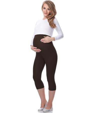 Be Mammy Women's Maternity 3/4 Leggings 4XL Brown - Comfortable and Stylish Maternity Wear - Buy Online on GoSupps.com