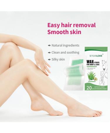 Buy Bexdug Green Wax Stripes Set - Mild Formula for Face Body & Bikini Waxing - Perfect for Armpits Legs & More - International Shipping Available - Buy Online on GoSupps.com