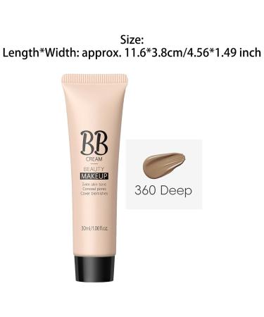 Natural Finish BB Cream For Women Lightweight Daily Moisturizer With Hydrating Effect Oil Free Sheer Coverage For All Skin Tones Brown One Size One Size Brown - Buy Online on GoSupps.com