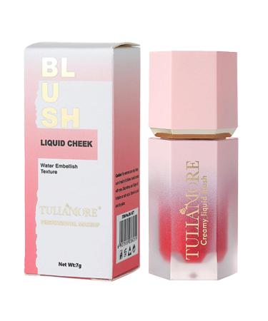 WOBBLO Cream Blush Super Dewy Waterproof Liquid Blush | Long Lasting Natural Liquid Blush for Cheeks Smear-proof Look for Makeup Eyes Cheeks Pink