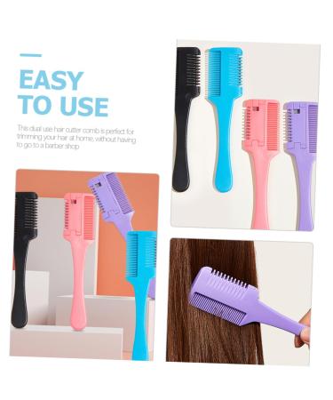 Minkissy 12-Piece Portable Hair Razor Set for Men & Women - Double-Sided Multi-Color Hair Crests | Ideal for Stylists & Household Use - Buy Online on GoSupps.com