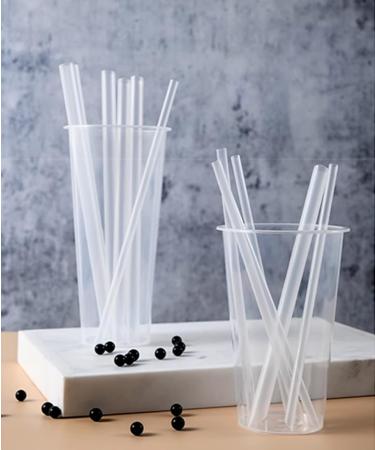 100Pcs/Pack Individually Wrapped Clear Bubble Tea Straws Jumbo Smoothie StrawsPlastic Disposable Wide-mouthed Large Straws (Length 7.5'' Dia 0.4'') - Buy Online on GoSupps.com