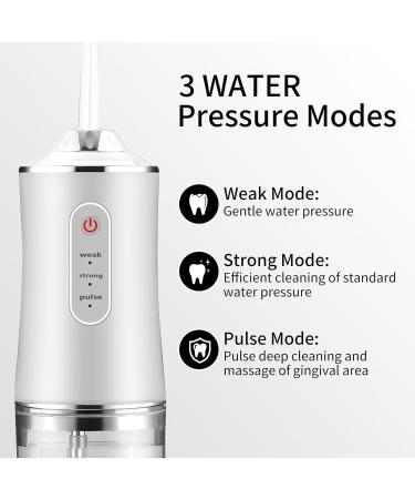 Water Dental Flosser - Cordless Oral Irrigator with 3 Modes IPX7 Waterproof & Rechargeable for Travel | Powerful Teeth Cleaner with 4 Tips for Braces & Bridges Care - Buy Online on GoSupps.com