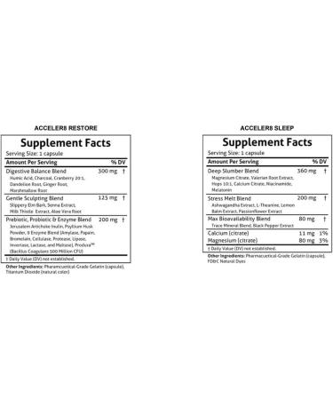 BEpic ACCELER8 Dietary Supplement - Natural Detox & Sleep Duo-Pack (60 Day Supply) - Buy Online on GoSupps.com