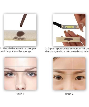Hemoton 1 Set Arch Embroidery Eyebrow Ruler Eyebrow Ruler Tool Eyebrow Positioning Ruler Portable Pull Wire - Buy Online on GoSupps.com