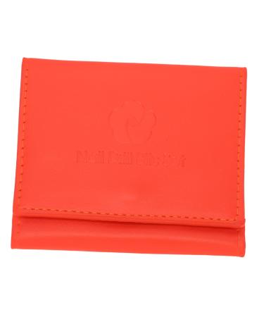 POPETPOP 1pc Grinding Diamond Storage Bag Nail Bit Storage Bag Drill Bits Holder Nail Tech Accessories Bit Holder Nail Manicure Kit Manicure Organizing Bag High Capacity Storage Rack Skin 23.5x9.5cm Orange