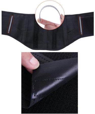 Lumbar Support Lower Back Belt Brace Pain Relief Adjustable Fixed Lumbar Correction Breathable Protective Gear (Black X) - Buy Online on GoSupps.com