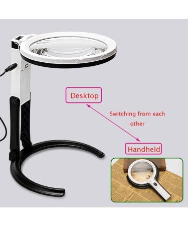 Professional Handheld Magnifier Magnifier LED Lighted Lamp Foldable with Full of Stars - Buy Online on GoSupps.com