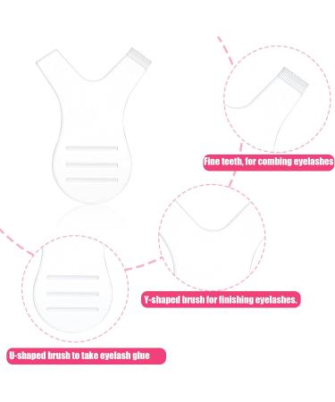 60 Pieces Y Lash Lift Tool Transparent Y Shape Eyelash Comb Silicone Grafting Eyelash Lift Brush Lash Lift Supplies for Lash Grafting Eyelash Extension Makeup Tool - Buy Online on GoSupps.com