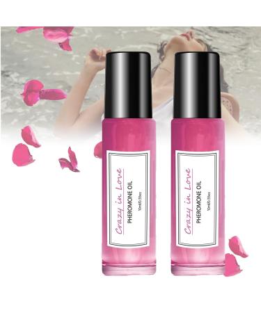 Crazy In Love Pheromone Oil Crazy In Love Roll On Oil For Women Pheromone Perfume For Women Crazy in Love heromone Perfume for Women Long-Lasting Portable Roll On Perfume (10ml 2) 10ml 2