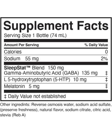 Dream Water NSF Sleep Aid Supplement Liquid Shots Melatonin 5mg GABA 5-HTP Zero Sugar Natural Flavors No Added Colors 2.5 oz Liquid Sleep Shots Snoozeberry 12-Count - Buy Online on GoSupps.com