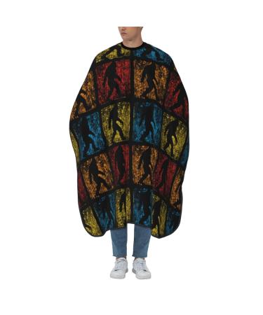 55x66 Inch Adult Barber Cape Retro-Bigf-Oot-Believe-Vintage Adult Haircut Cape With Snap Closure