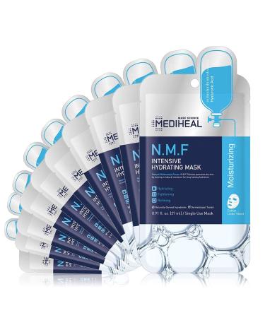 Mediheal Official Korea's No 1 Sheet Mask - NMF Intensive Hydrating Mask (5 10 Masks) (5 Pack x 2 Bundle)