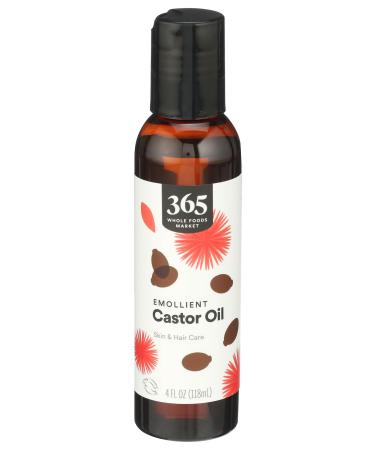 365 by Whole Foods Market Emollient Castor Oil Skin & Hair Care 4 Fl Oz 4 Fl Oz (Pack of 1)