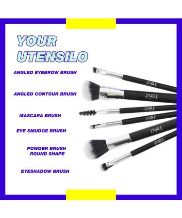 ZMILE Cosmetics Gift Box - 6-Piece Vegan Brush Set | Utensilo Synthetic Hair Brushes for Flawless Makeup - Buy Online on GoSupps.com